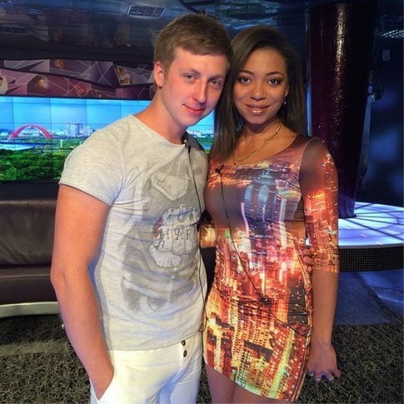 Евгений Руднев со своей бывшей женой Либерж Кпадону