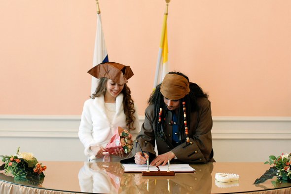 Ставропольский пират со своей женой Анастасией