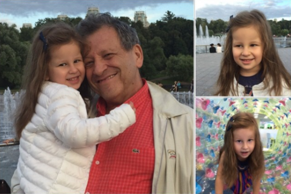 Борис Грачевский со своей младшей дочерью