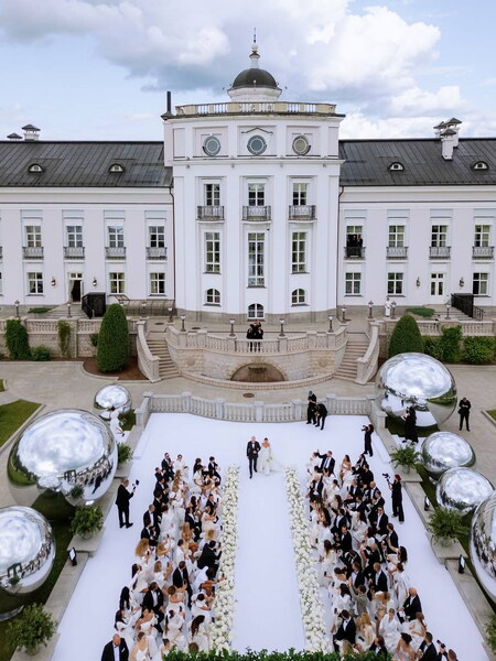 роскошная свадьба Ксении Бородиной в загородной усадьбе