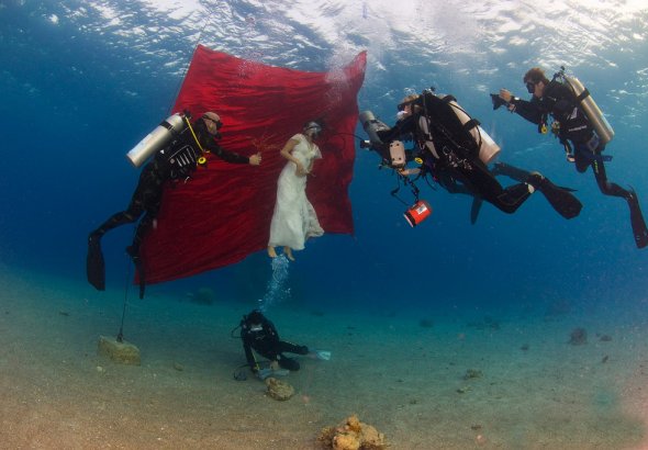 свадьба дайверов