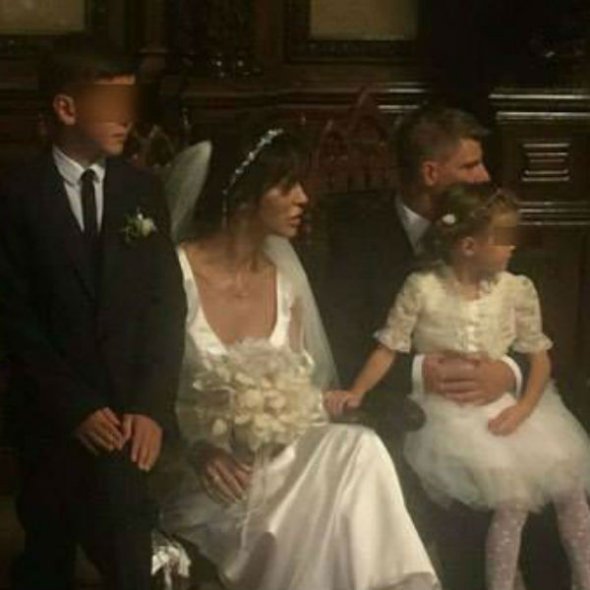 Андрей и Алиса с ее детьми от первого брака