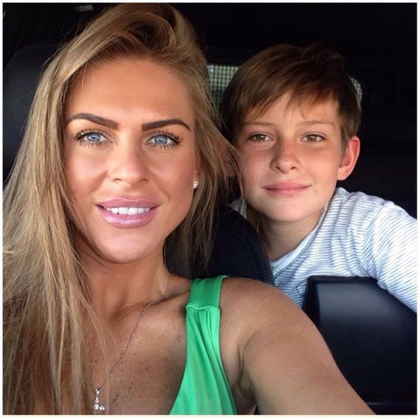 Бывшая жена Михаила и их сын Даниил