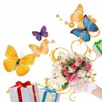 салют из бабочек 100 бабочек