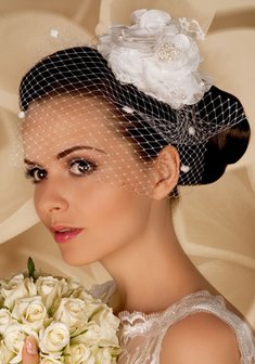 Вуаль с цветком 2506-628-T41979