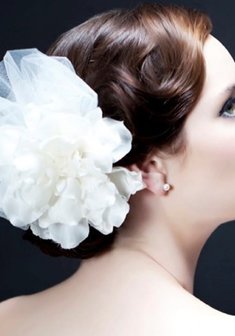 Цветок и фатин K56410