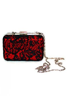 Клатч black and red T65093