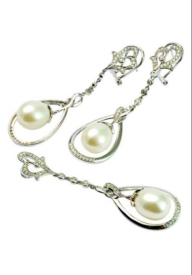 Серьги и кулон T20292 - Ювелирный центр TESARTE