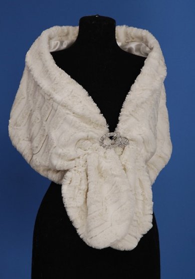 Меховая накидка О23447 - свадебный салон Очарование