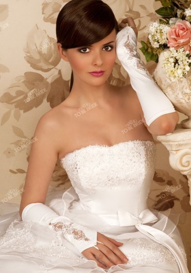 Митенки g0225-12-T35286 - Салоны свадебной и вечерней моды To be Bride