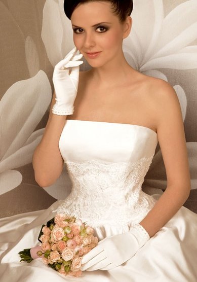 Перчатки g296-2-T35289 - Салоны свадебной и вечерней моды To be Bride