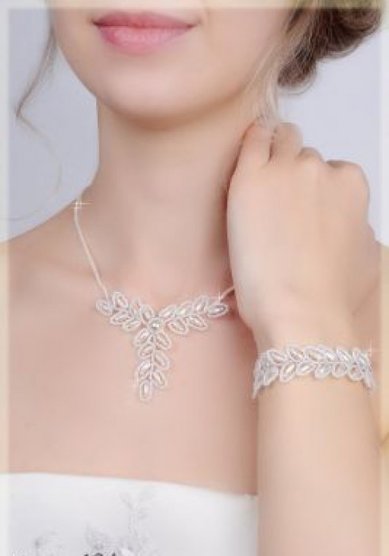 Колье и браслет Б40655 - Салон аксессуаров Белый Авантаж