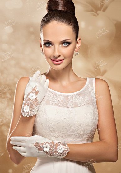 Перчатки g0412-2-T41765 - Салоны свадебной и вечерней моды To be Bride
