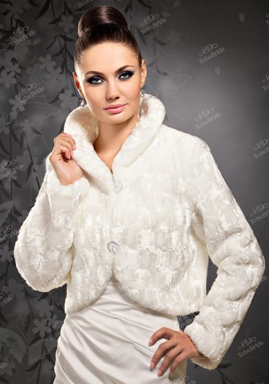 Шубка ws09r-T41777 - Салоны свадебной и вечерней моды To be Bride