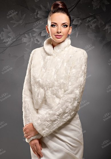 Шубка ws04r-T41779 - Салоны свадебной и вечерней моды To be Bride