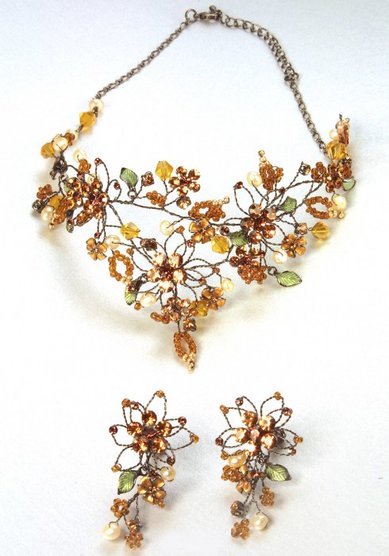 Колье и серьги NB144-R43491 - Бутик RSTELLE