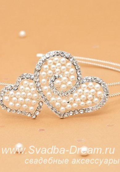 Ободок 193-С44796 - Магазин аксессуаров ручной работы Свадебная Мечта