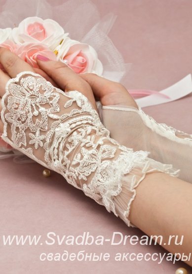 Перчатки 179-С44814 - Магазин аксессуаров ручной работы Свадебная Мечта