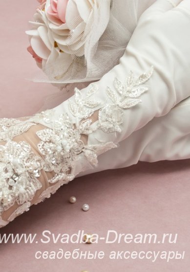 Перчатки 136-С44848 - Магазин аксессуаров ручной работы Свадебная Мечта