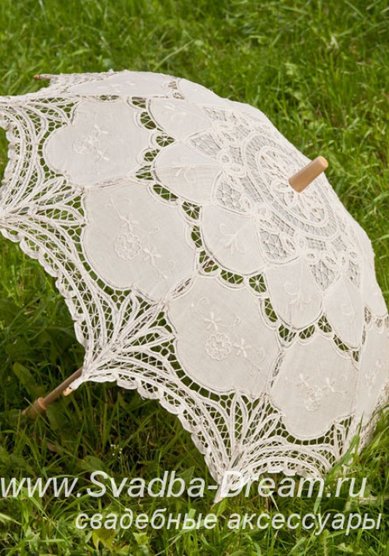 Зонт айвори 92-С44881 - Магазин аксессуаров ручной работы Свадебная Мечта
