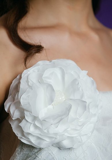 Заколка Пион 01-005-C46670 - Салон аксессуаров Celebrity