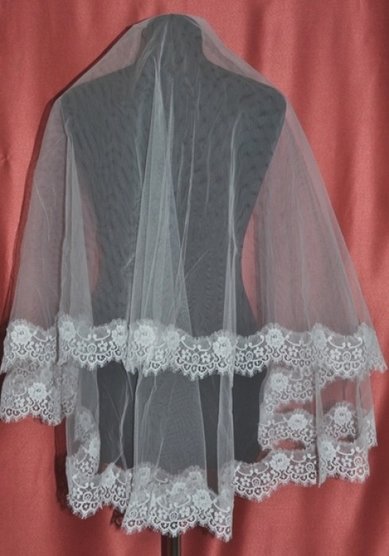 Фата Шантильи-С52959 - Салон аксессуаров Счастливый случай