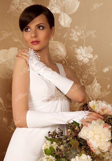 Митенки g0195-8-T57060 - Салоны свадебной и вечерней моды To be Bride