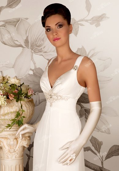 Перчатки g0086-12-T57062 - Салоны свадебной и вечерней моды To be Bride