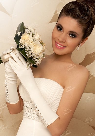 Перчатки g0053-8-T57063 - Салоны свадебной и вечерней моды To be Bride