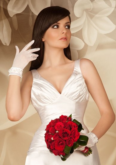 Перчатки g0022-2-T57064 - Салоны свадебной и вечерней моды To be Bride