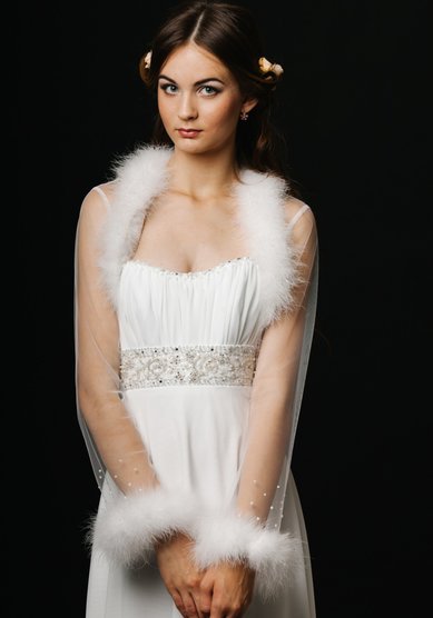 Болеро пух-C58331 - Салон аксессуаров Celebrity