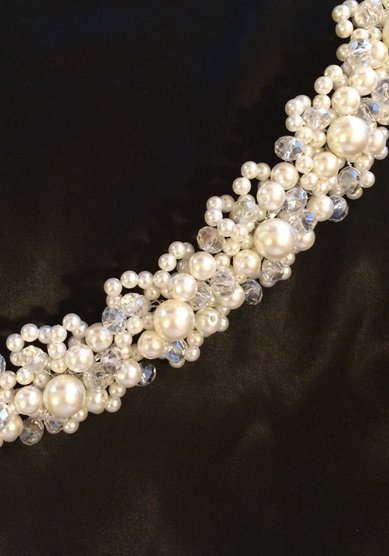 Жемчужная диадема C64576 - Салон аксессуаров Celebrity