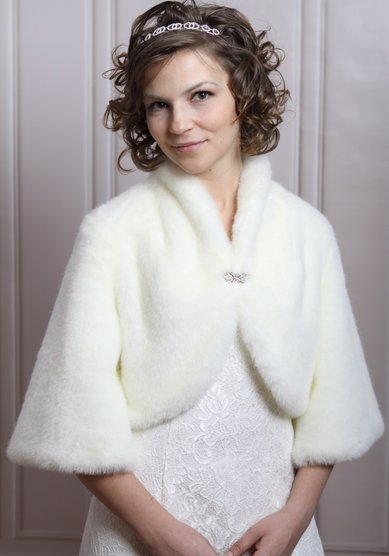 Стриженная норка 013-A73414 - Свадебный салон Anna Dress