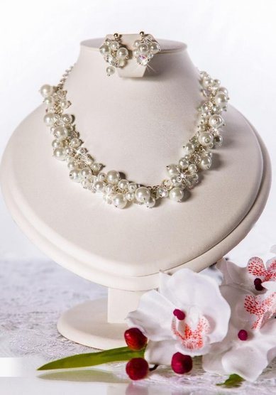 Колье и серьги К-09-Д93518 - Свадебный Салон Дом Весты