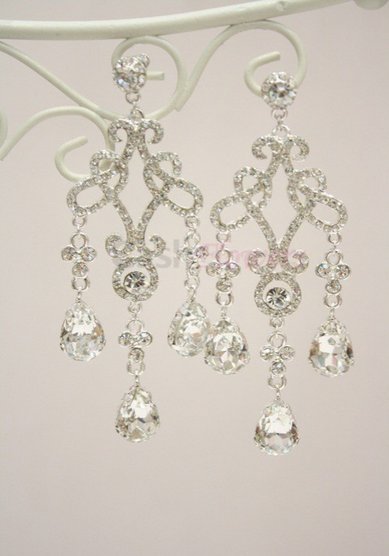 Свадебные серьги A94454 - Свадебный салон Anna Dress