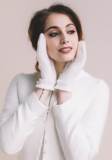 Свадебный варежки A95768 - Салон аксессуаров ART PODIUM