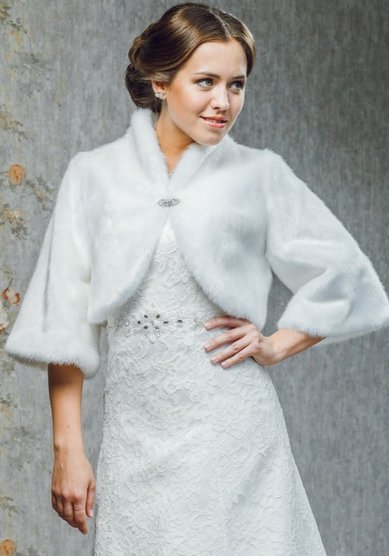 Шубка ff-13-М96051 - ГИПЕРМАРКЕТ СВАДЕБНЫХ И ВЕЧЕРНИХ ПЛАТЬЕВ МИЛЕНА