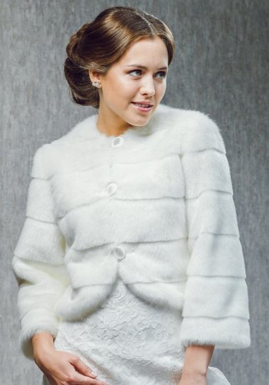 Шубка ff-026-М96055 - ГИПЕРМАРКЕТ СВАДЕБНЫХ И ВЕЧЕРНИХ ПЛАТЬЕВ МИЛЕНА