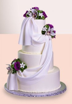 «853 Свадебный торт Flowers №846 Дуэ»