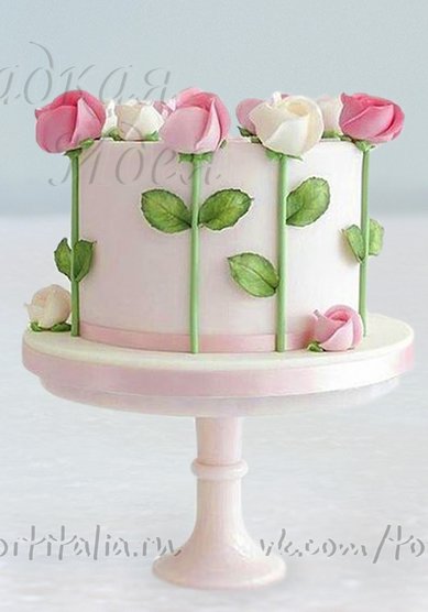 Торт на свадьбу Роза (С102435) - Кондитерская Сладкая идея