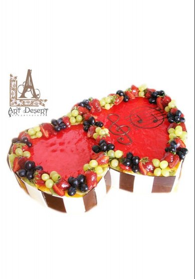 Свадебный торт Сладкие Сердца (A10362) - Кондитерская ArtDesert