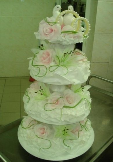 Свадебный торт №1 (A106764) - Компания ALFA LIMO