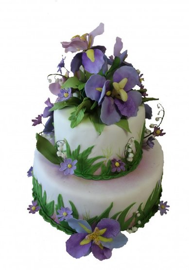 Свадебный торт Ирисы (К10766) - Кондитерская Клубничка