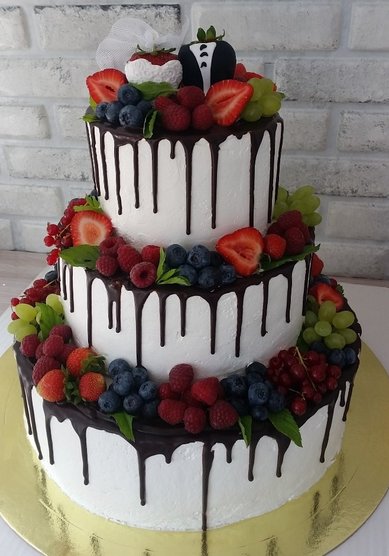 Торт на свадьбу Ч124451 - Компания Частный кондитер