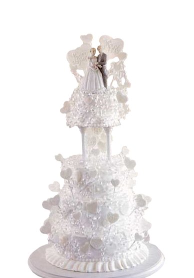 Торт на свадьбу Воздушный (К1257) - Кондитерская Клубничка