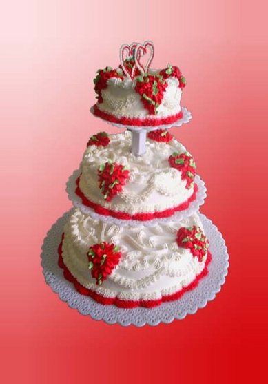 Свадебный торт Валенсия (К1258) - Кондитерская Клубничка