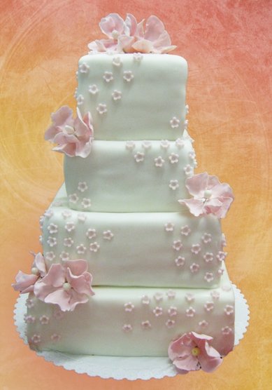 Свадебный торт Нежность навсегда (К12782) - Кондитерская Клубничка