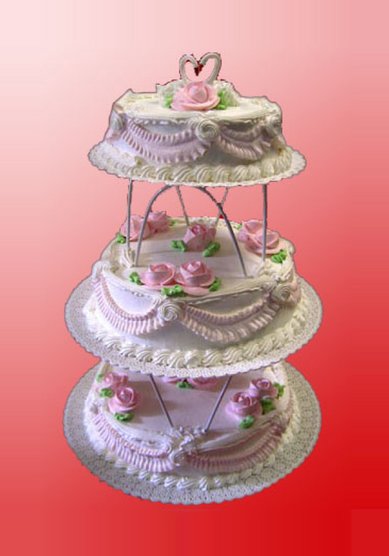 Торт на свадьбу Классик (К1291) - Кондитерская Клубничка