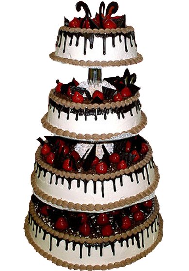 Свадебный торт 001569-С1300 - Кондитерская Сладкая идея