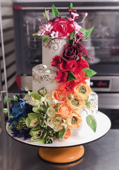 Торт на свадьбу Яркая старасть (I132975) - Компания Iris Delicia